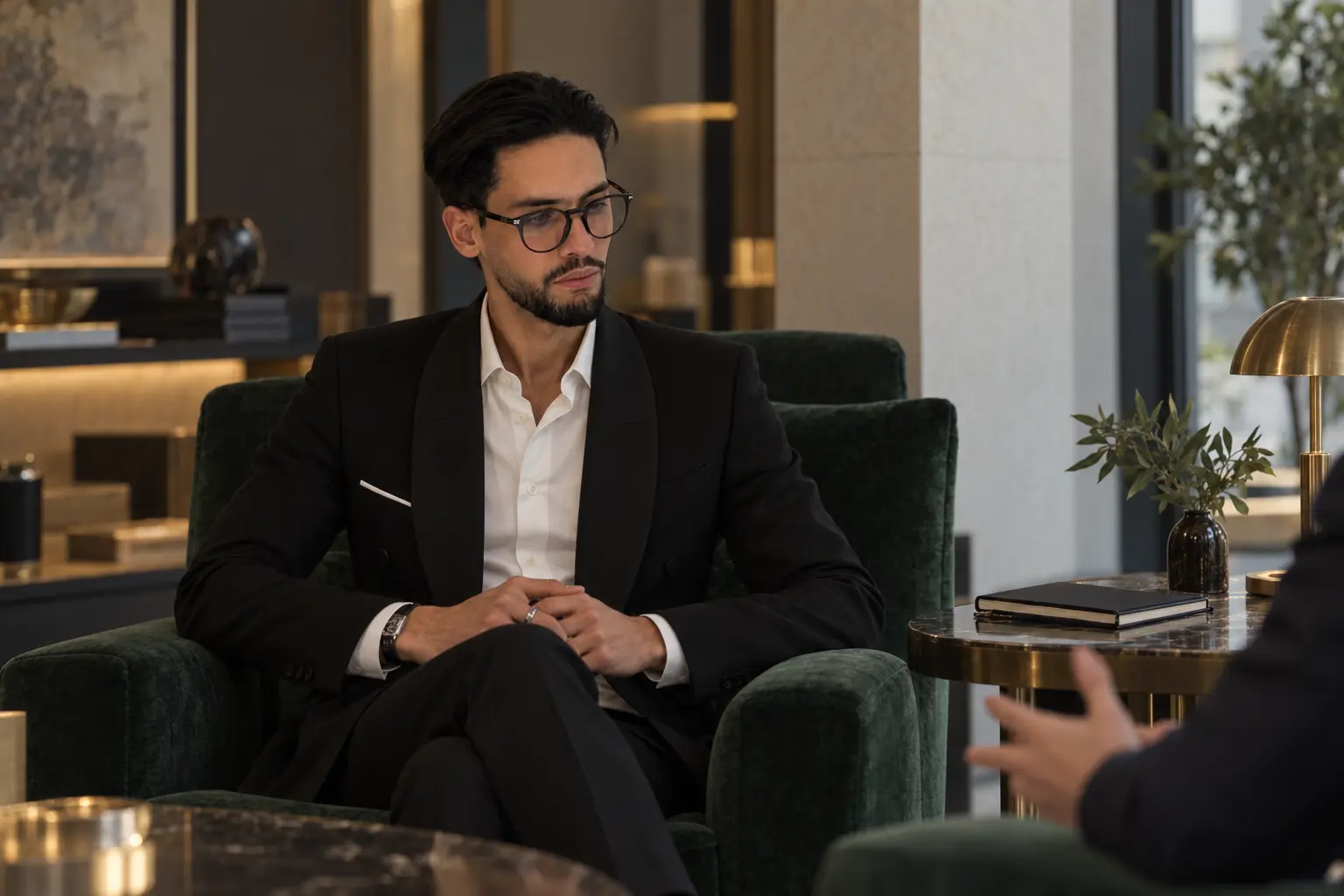 Mourad Amouri in a private client consultation