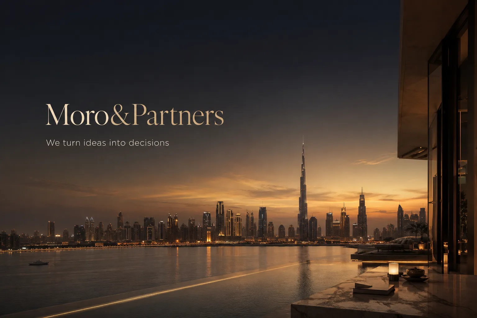 Moro & Partners real estate consulting — we turn ideas into decisions